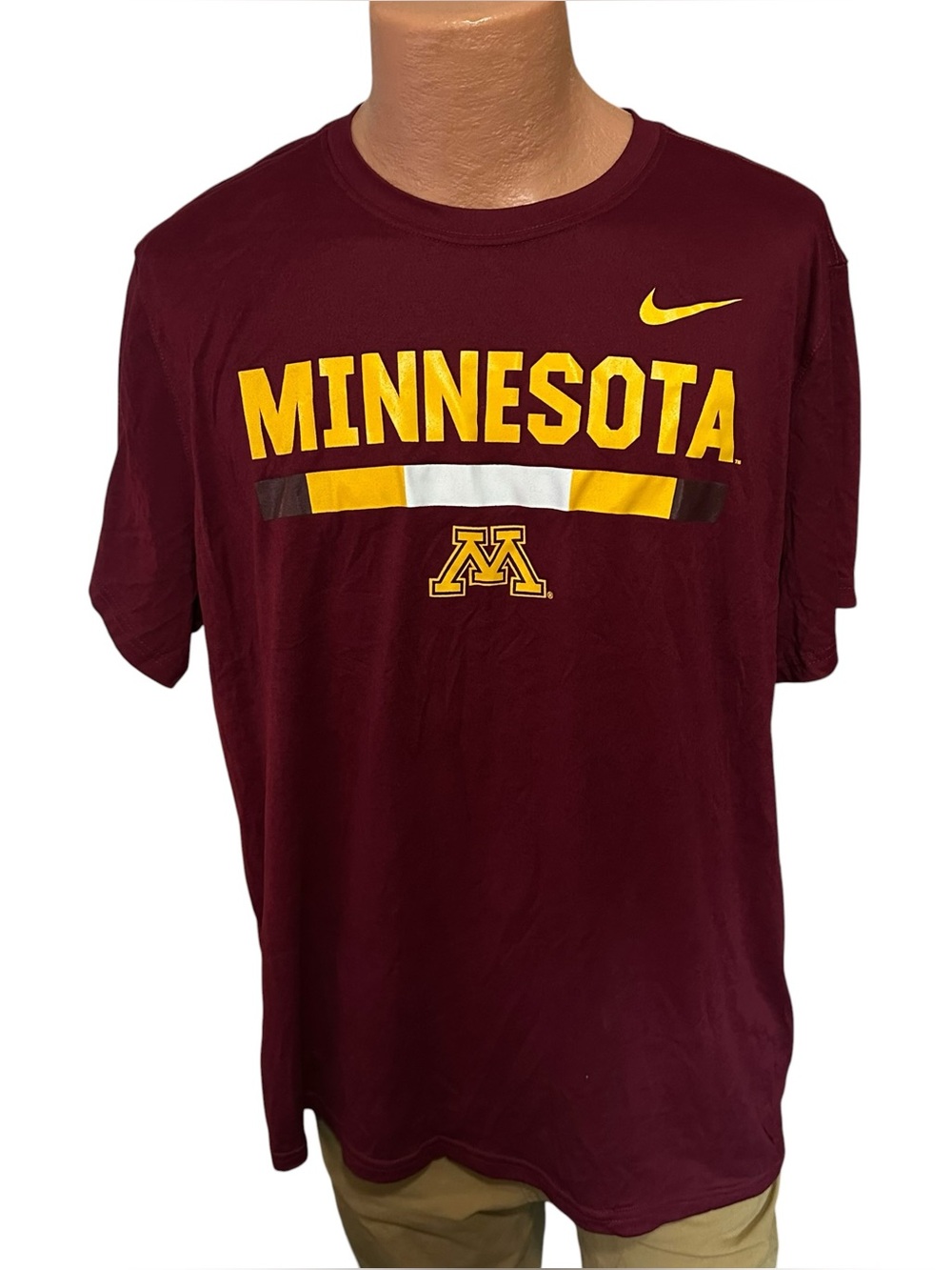 NWT Men's Nike Maroon Minnesota Golden Gophers Team Performance T-Shirt 2X
